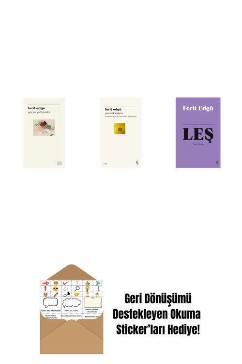 Alfa Yayıncılık Görsel Yolculuklar + Yazmak Eylemi + Leş (Bez Ciltli) + Okuma Sticker'Ları