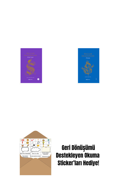 Alfa Yayıncılık Kral Lear (Ciltli) + Bir Yazdönümü Gecesi Rüyası (Ciltli) + Okuma Sticker'Ları