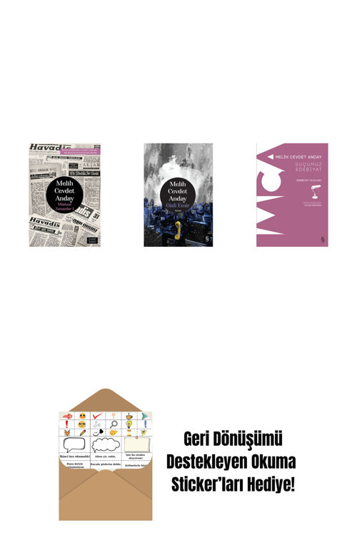 Everest Yayınları Müstear Zamanlar - 1 + Gizli Emir (Ciltli) + Suçumuz Edebiyat + Okuma Sticker'Ları
