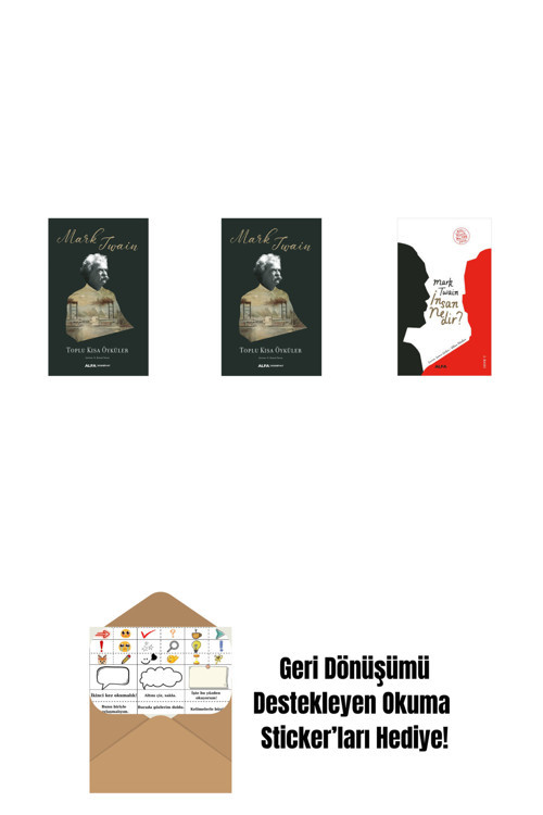 Alfa Yayıncılık Toplu Kısa Öyküler + Toplu Kısa Öyküler (Ciltli) + İnsan Nedir? + Okuma Sticker'Ları