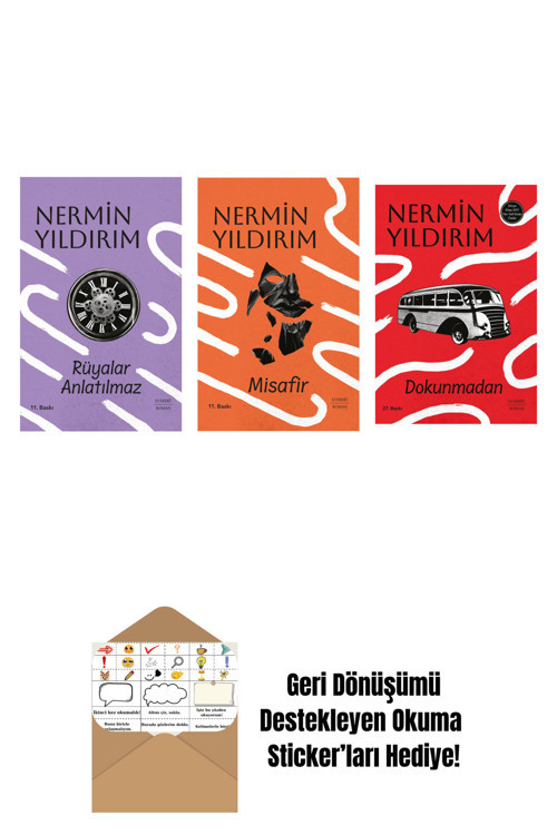 Everest Yayınları Rüyalar Anlatılmaz (Ciltli) + Misafir (Ciltli) + Dokunmadan + Okuma Sticker'Ları