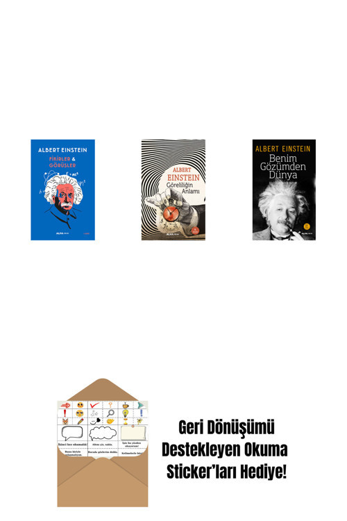 Alfa Yayıncılık Fikirler Ve Görüşler + Göreliliğin Anlamı + Benim Gözümden Dünya + Okuma Sticker'Ları