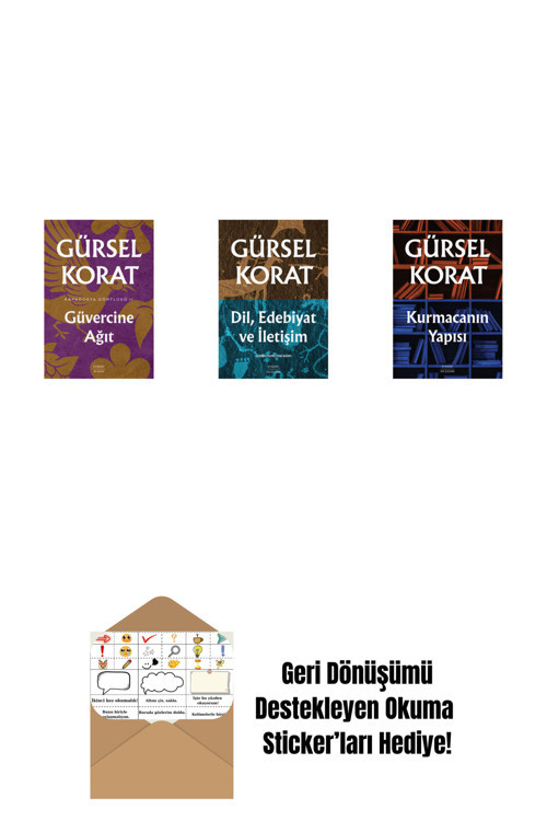 Everest Yayınları Güvercine Ağıt + Dil, Edebiyat Ve İletişim + Kurmacanın Yapısı + Okuma Sticker'Ları
