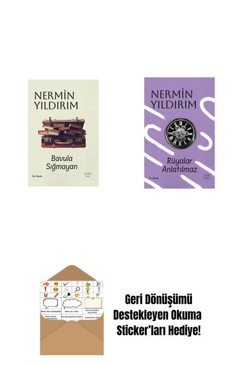 Everest Yayınları Bavula Sığmayan (Ciltli) + Rüyalar Anlatılmaz (Ciltli) + Okuma Sticker'Ları
