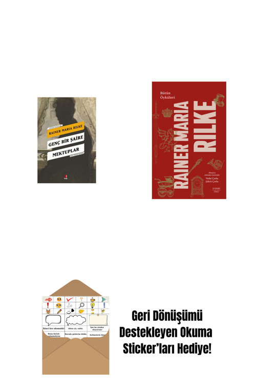 Everest Yayınları Genç Bir Şaire Mektuplar + Malte Laurids Brigge'Nin Notları + Okuma Sticker'Ları