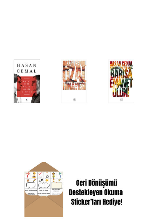 Everest Yayınları Hayat İşte Böyle Geçip Gidiyor + Özal Hikâyesi + Barışa Emanet Olun + Okuma Sticker'Ları