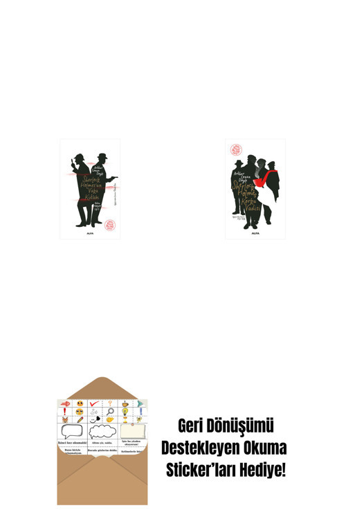 Alfa Yayıncılık Sherlock Holmes’Un Vaka Kitabı + Sherlock Holmes - Korku Vadisi + Okuma Sticker'Ları