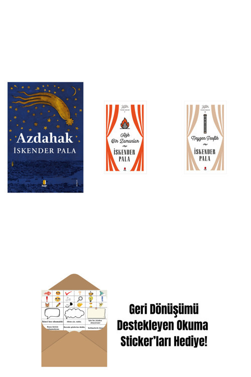 Alfa Yayıncılık Azdahak + Aşk Bir Zamanlar (Ciltli) + Neyzen Tevfik (Ciltli) + Okuma Sticker'Ları