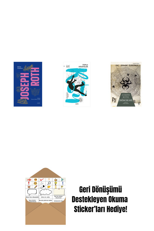 Alfa Yayıncılık Bütün Öyküleri - Joseph Roth (Ciltli) + Toplu Hikayeler + Örümcek Ağı + Okuma Sticker'Ları