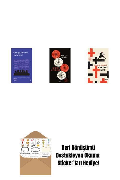 Alfa Yayıncılık Everest Açıkhava 24 - Denemeler + Burma Günleri + Papazın Kızı ( Ciltli ) + Okuma Sticker'Ları