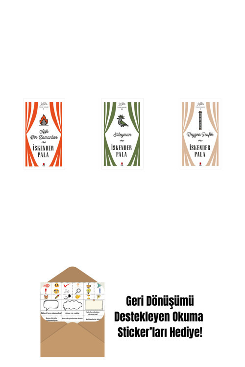 Alfa Yayıncılık Aşk Bir Zamanlar (Ciltli) + Süleyman (Ciltli) + Neyzen Tevfik (Ciltli) + Okuma Sticker'Ları