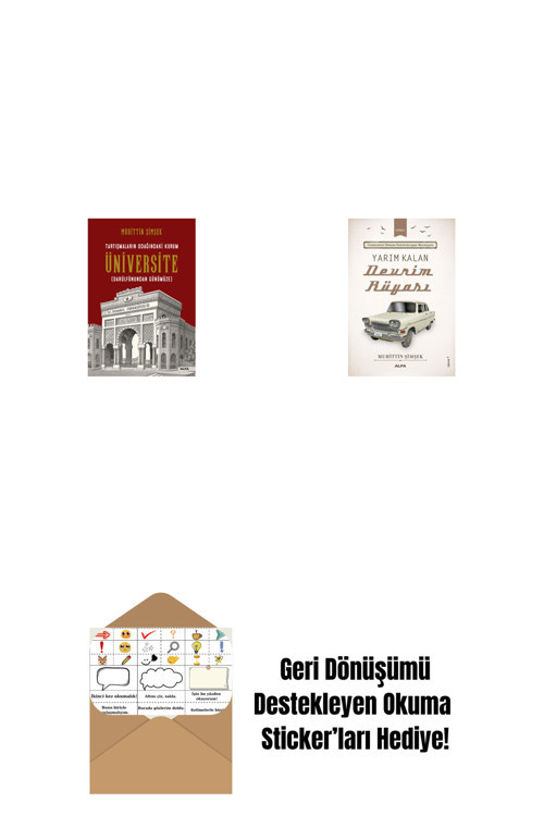 Alfa Yayıncılık Tartışmaların Odağındaki Kurum Üniversite + Yarım Kalan Devrim Rüyası + Okuma Sticker'Ları
