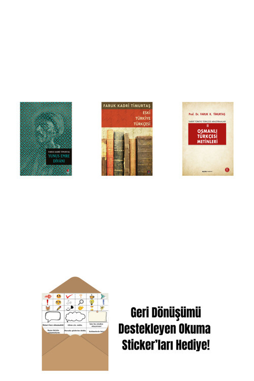 Alfa Yayıncılık Yunus Emre Dîvânı + Eski Türkiye Türkçesi + Osmanlı Türkçesi Metinleri 2 + Okuma Sticker'Ları