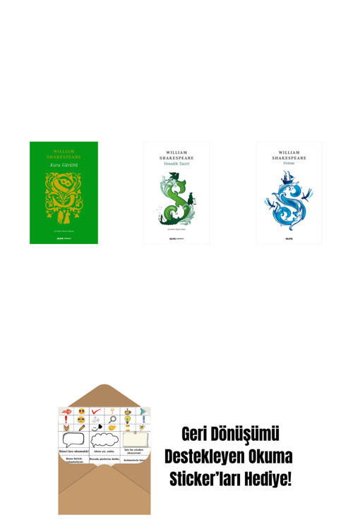 Alfa Yayıncılık Kuru Gürültü (Ciltli) + Venedik Taciri + Bir Yazdönümü Gecesi Rüyası + Okuma Sticker'Ları
