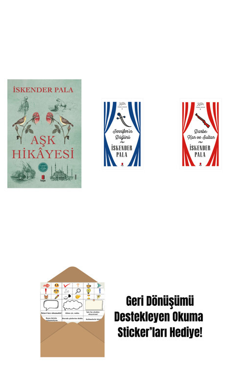 Alfa Yayıncılık Aşk Hikâyesi + Jennifer’In Düğünü (Ciltli) + Darbe: Kan Ve Sultan (Ciltli) + Okuma Sticker'Ları