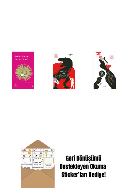 Alfa Yayıncılık Everest Açıkhava 37 - Parazit + Kayıp Dünya + Sherlock Holmes'Un Dönüşü + Okuma Sticker'Ları