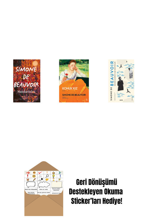 Alfa Yayıncılık Mandarinler (Ciltli) + Konuk Kız + Müphemlik Ahlakı Üzerine - Pirus Ve Sineas + Okuma Sticker'Ları