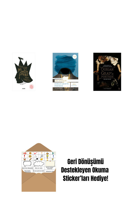 Alfa Yayıncılık Mutlu Prens + Dorian Gray'İn Portresi + Dorian Gray'İn Portresi (Ciltli) + Okuma Sticker'Ları