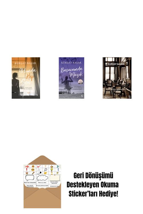Everest Yayınları Aklımda Hep Sen + Başucumda Müzik (Midi Boy) + Çok Güldük, Ağlamayalım + Okuma Sticker'Ları