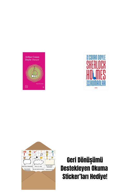 Alfa Yayıncılık Everest Açıkhava 37 - Parazit + Sherlock Holmes - Bütün Romanlar (Ciltli) + Okuma Sticker'Ları