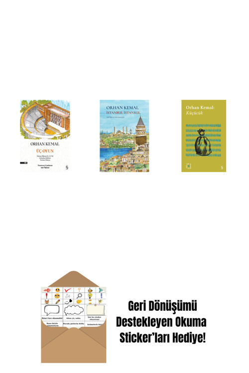 Everest Yayınları Üç Oyun + İstanbul İstanbul (Ciltli) + Everest Açıkhava 13 - Küçücük + Okuma Sticker'Ları