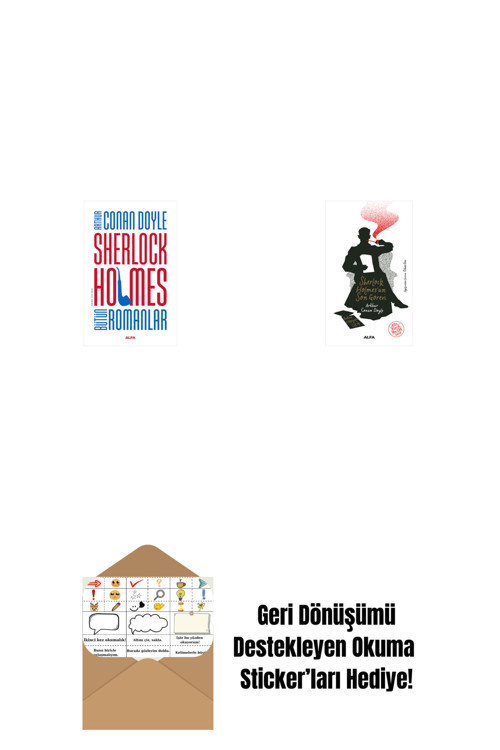 Alfa Yayıncılık Sherlock Holmes - Bütün Romanlar (Ciltli) + Sherlock Holmes'Un Son Görevi + Okuma Sticker'Ları