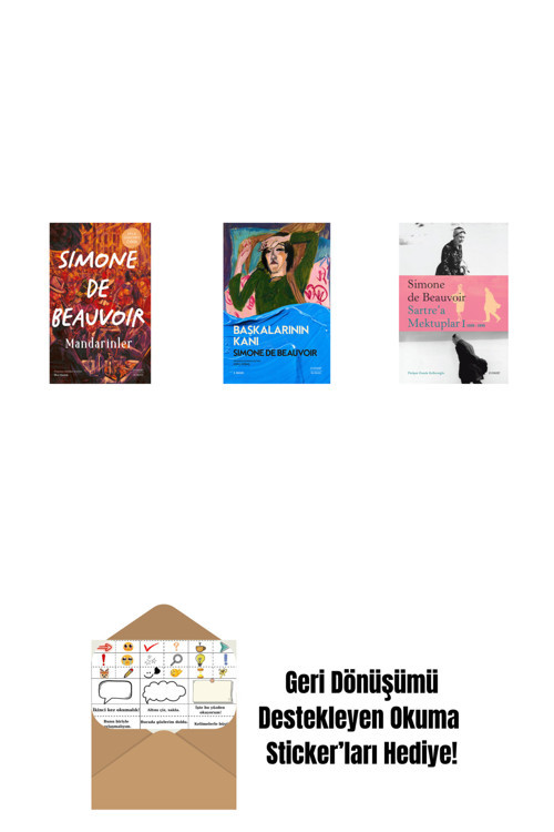 Alfa Yayıncılık Mandarinler (Ciltli) + Başkalarının Kanı + Sartre’A Mektuplar 1: 1930-1939 + Okuma Sticker'Ları