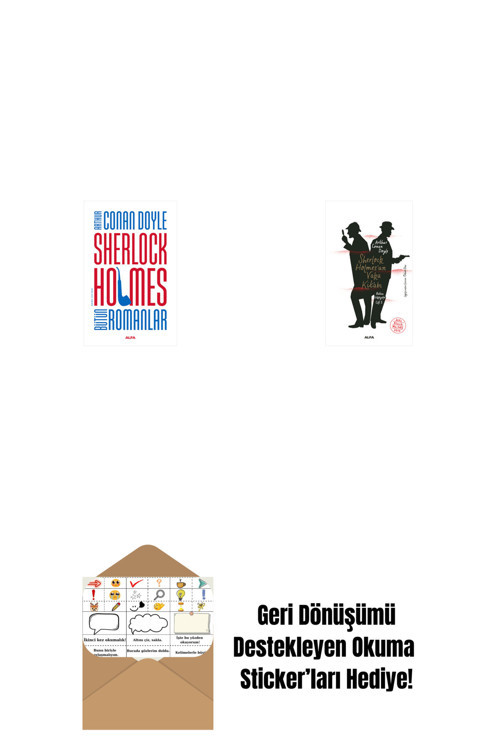 Alfa Yayıncılık Sherlock Holmes - Bütün Romanlar (Ciltli) + Sherlock Holmes’Un Vaka Kitabı + Okuma Sticker'Ları