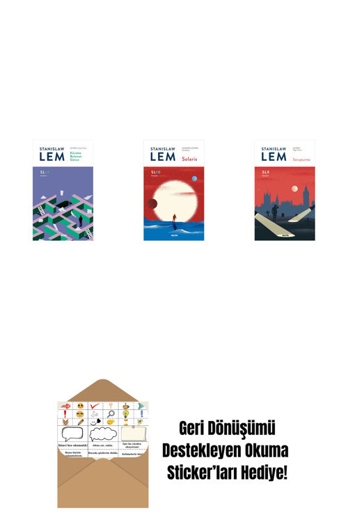 Alfa Yayıncılık Küvette Bulunan Günce (Sl14) + Solaris - Sl10 (Ciltli) + Soruşturma (Sl9) + Okuma Sticker'Ları
