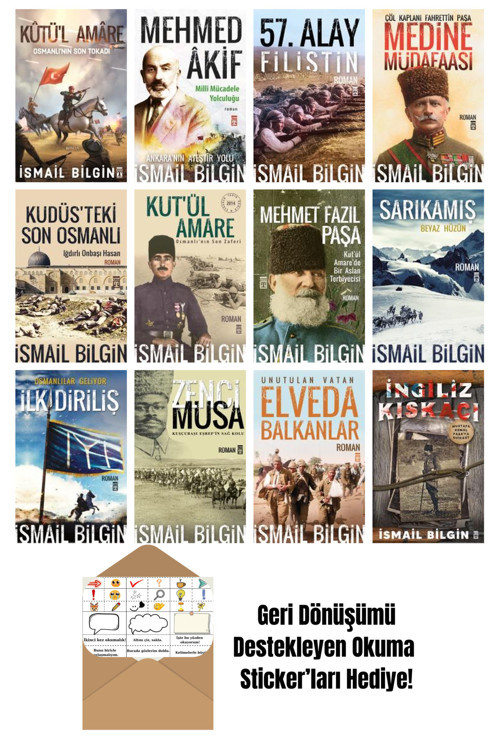 Timaş Yayınları İsmail Bilgin 12 Kitap Seti + Okuma Sticker'Ları