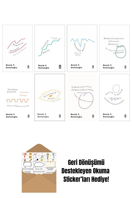 Timaş Yayınları Besim F. Dellaloğlu 8 Kitap Seti + Okuma Sticker'Ları