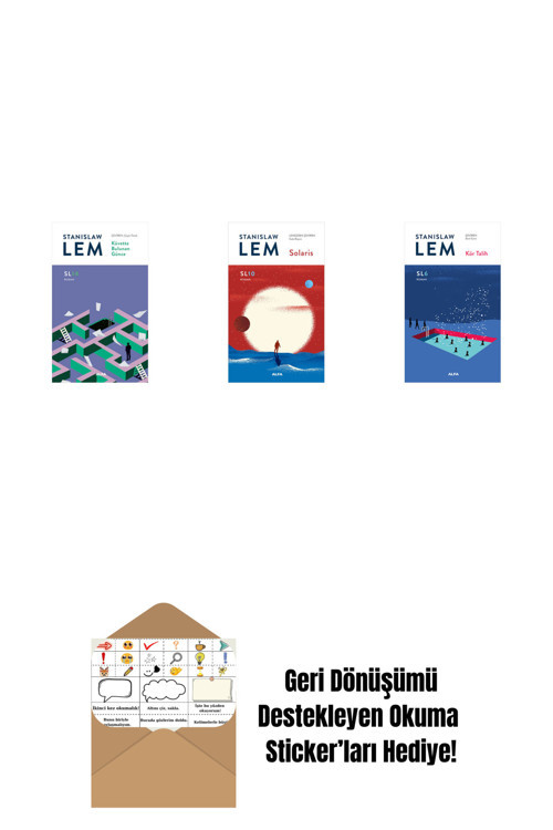 Alfa Yayıncılık Küvette Bulunan Günce (Sl14) + Solaris - Sl10 (Ciltli) + Kör Talih (Sl6) + Okuma Sticker'Ları
