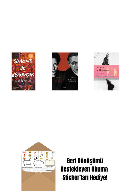 Alfa Yayıncılık Mandarinler + Başkalarının Kanı + Nelson Algren'E Aşk Mektupları + Okuma Sticker'Ları