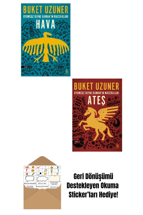 Everest Yayınları Uyumsuz Defne Kaman'In Maceraları 3. Ve 4. Kitaplar Set + Okuma Sticker'Ları