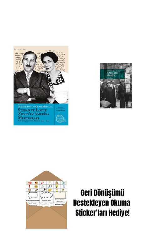 Alfa Yayıncılık Stefan Ve Lotte Zweig’In Amerika Mektupları + Masalımsı Bir Gece + Okuma Sticker'Ları