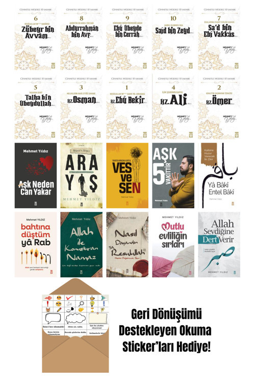 Timaş Yayınları Mehmet Yıldız 20 Kitap Seti + Okuma Sticker'Ları