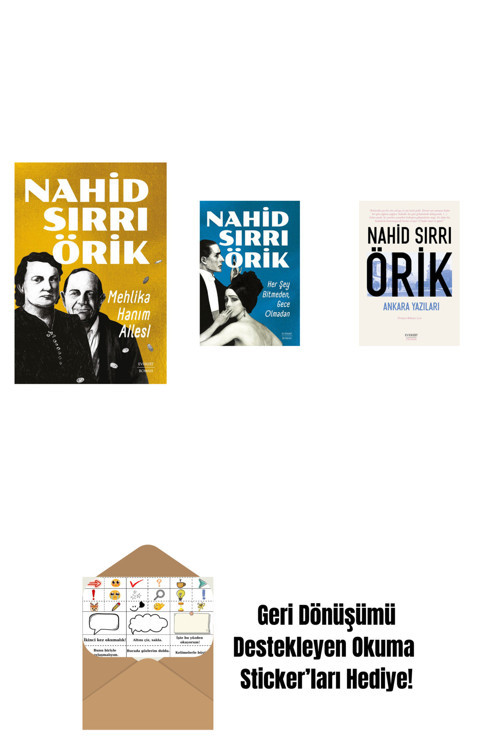 Everest Yayınları Mehlika Hanım Ailesi + Her Şey Bitmeden, Gece Olmadan + Ankara Yazıları + Okuma Sticker'Ları