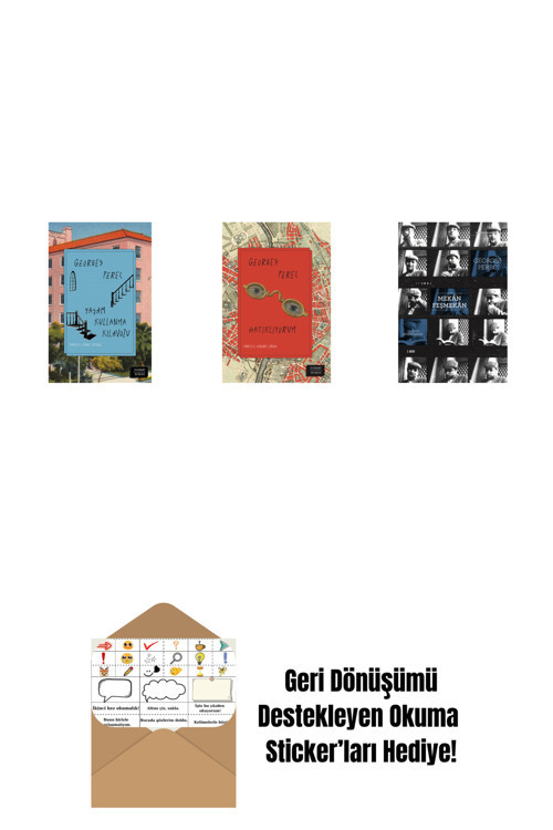 Everest Yayınları Yaşam Kullanma Kılavuzu (Ciltli) + Hatırlıyorum + Mekân Feşmekân + Okuma Sticker'Ları