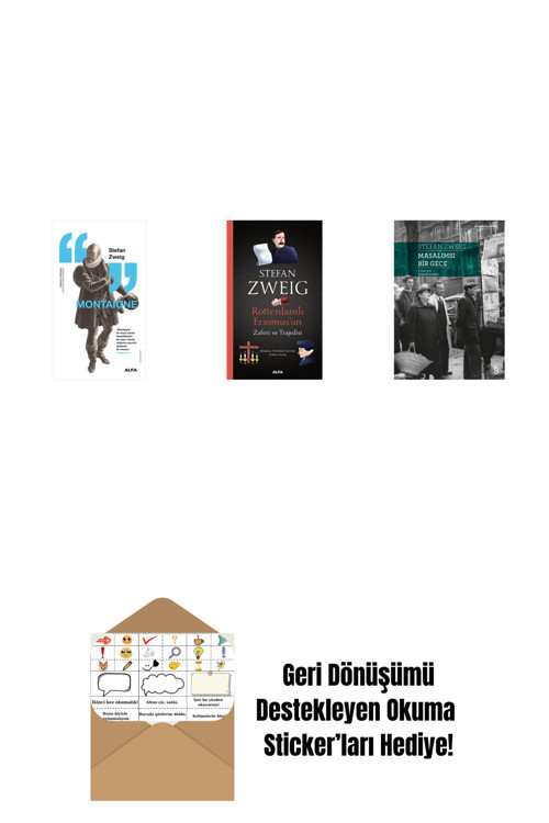 Alfa Yayıncılık Montaigne + Rotterdamlı Erasmus’Un Zaferi Ve Trajedisi + Masalımsı Bir Gece + Okuma Sticker'Ları