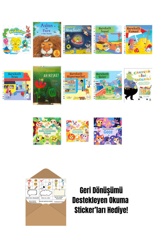 İş Bankası Kültür Yayınları En Çok Okunan Sesli Çocuk Kitapları 13 Kitap Set
