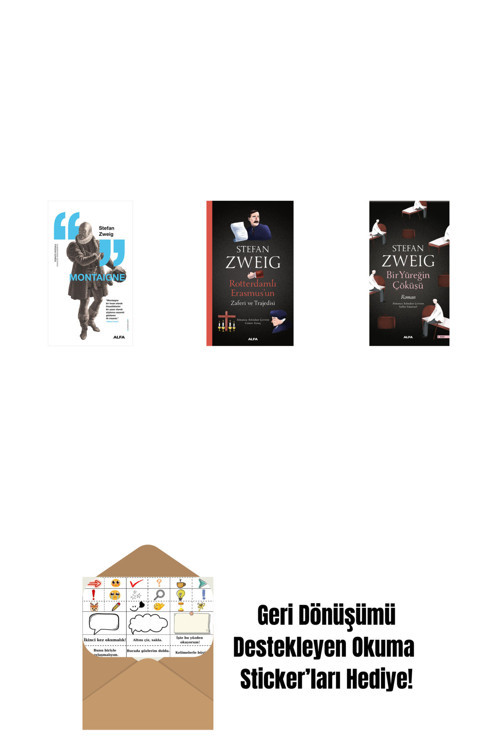 Alfa Yayıncılık Montaigne + Rotterdamlı Erasmus’Un Zaferi Ve Trajedisi + Bir Yüreğin Çöküşü + Okuma Sticker'Ları