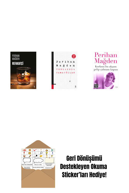 Everest Yayınları Refakatçi + Tehlikeli Temayüller + Korkma Bu Akşam Gelip Çalmam Kapını + Okuma Sticker'Ları
