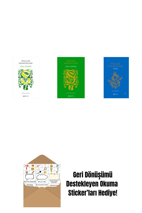 Alfa Yayıncılık Kuru Gürültü + Kuru Gürültü (Ciltli) + Bir Yazdönümü Gecesi Rüyası (Ciltli) + Okuma Sticker'Ları