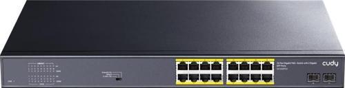 16port GS1020PS2 2X-SFP Gigabit Full PoE 200w Yönetilemez Switch