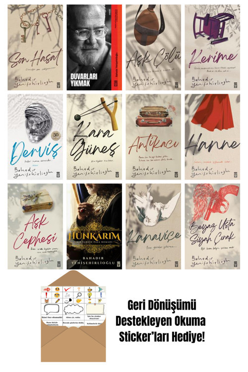 Timaş Yayınları Bahadır Yenişehirlioğlu 12 Kitap Seti + Okuma Sticker'Ları