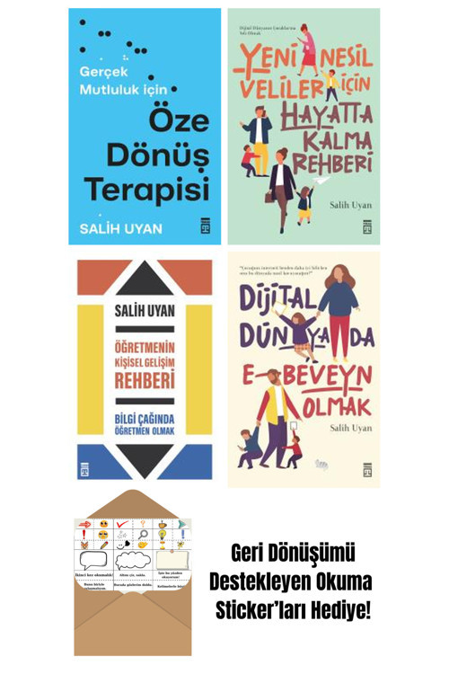 Timaş Yayınları Salih Uyan 4 Kitap Seti + Okuma Sticker'Ları