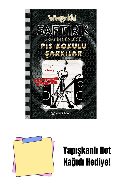 Epsilon Yayınevi Saftirik 17 - Pis Kokulu Şarkılar (Sert Kapak) + Yapışkanlı Not Kağıdı