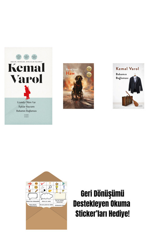 Everest Yayınları Aşklar, Hevesler, Ayrılıklar Üçlemesi (Ciltli) + Haw + Babamın Bağlaması + Okuma Sticker'Ları