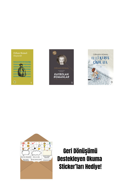 Everest Yayınları Everest Açıkhava 13 - Küçücük + Kaybolan Romanlar + Elli Kuruş Çikolata + Okuma Sticker'Ları