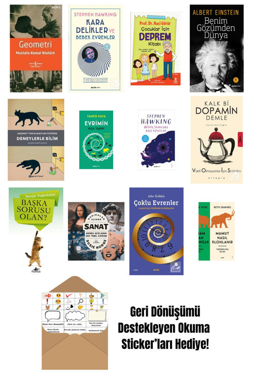 İş Bankası Kültür Yayınları En Çok Okunan Bilim Kitapları 12 Kitap Set